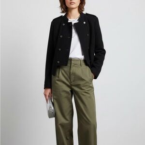 BCBG Max Azria cropped military style jacket